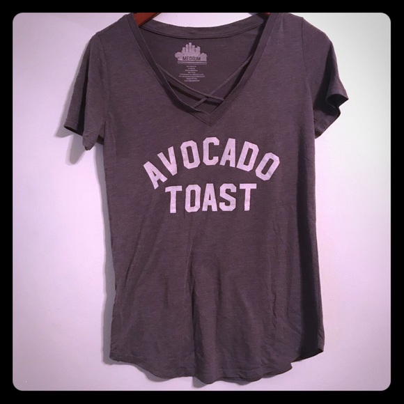 Target Tops - Avocado Toast Gray T shirt